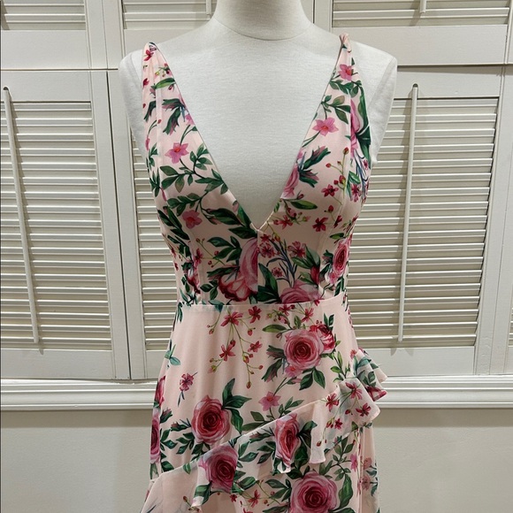 New Fame and Partners Floral Pink Maxi Dress - Picture 5 of 16